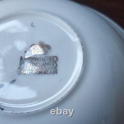 Burgundy White Gold Floral Midwinter Dinner Set Cups Saucers 1940s /50s