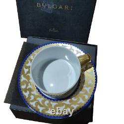 Bvlgari Rosenthal Frutta Finestra Gold Cup & Saucer 4 Low, Unused and Boxed