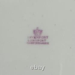 C1835 Antique 28 Piece Tea Set Davenport Blue Gold Gilt Cup & Saucers Jug, Bowl