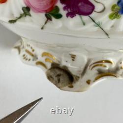 C1835 Antique 28 Piece Tea Set Davenport Blue Gold Gilt Cup & Saucers Jug, Bowl