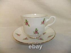 C4 Porcelain Bone China Royal Stafford vintage floral gilded tableware 8I2B