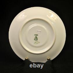 CA Charles Ahrenfeldt Limoges 4 Cups & Saucers 1894-1910 Encrusted Gold on White