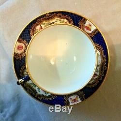 CHELSEA PORCELAIN BIRD & BUGS TEA CUP & SAUCER GILDED HAND PAINTED ANTIQUE c1760