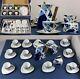 Coffee / Tea Set For 12 Thun Studio Delta Porcelain Jirí Lastovicka Blue & Gold