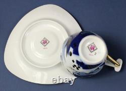 COFFEE / tea set for 12 THUN Studio Delta porcelain Jirí Lastovicka blue & gold