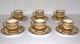 C. Ahrenfeldt Limoges Depose Gold-encrusted (set Of 6) Demitasse Cups & Saucers