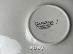 Carlton Ware Art Deco Demitasse Cups And Saucers Pink /Gold Hand Painted X SIX