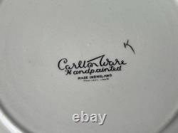 Carlton Ware Art Deco Demitasse Cups And Saucers Pink /Gold Hand Painted X SIX