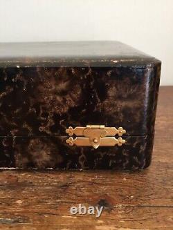 Cased Art Deco Tea Set for 6, Schlaggenwald, Czechoslovakia gilt, silver nudes
