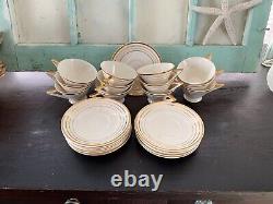 Century Ware by Salem STREAMLINE by Salem Art Deco China Cups and Saucers