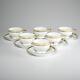 Ceralene Raynaud Limoges Marie Antoinette Gold White 6 Tea Cups 6 Saucers A