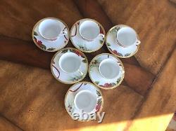 Charter Club Fashion Buffet Gold Cups And Saucers Set of 6