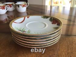 Charter Club Fashion Buffet Gold Cups And Saucers Set of 6