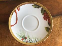 Charter Club Fashion Buffet Gold Cups And Saucers Set of 6