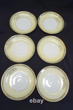 Chikaramachi Demitasse 16pc Set Coffee Pot 7 Cups 6 Saucers Gold Embossed Floral