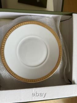 Christofle'Malmaison' Gold Tea/Coffee Cups & Saucers UNUSED/AS NEW