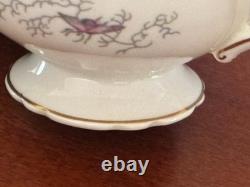 Coalport Cairo Rare Multicolor On White Gold Trim Set Of 7 Cups & Saucers Ec