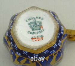 Coalport Gilded Japanese Grove Fluted Demitasse Cabinet Cup & Saucer, 3 of 3
