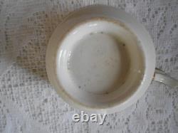 Coalport Hand Painted Floral Cobalt & Gold Tea Cup & Saucer Circa 1815-1820