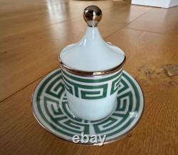 Coffee Espresso set for two cups, covers & saucers Italian Ginori 1735