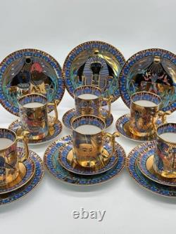 Compton & Woodhouse Wonders of the Nile 18-Piece Egyptian Fine China Set Rare