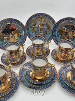 Compton & Woodhouse Wonders of the Nile 18-Piece Egyptian Fine China Set Rare