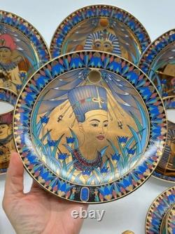 Compton & Woodhouse Wonders of the Nile 18-Piece Egyptian Fine China Set Rare