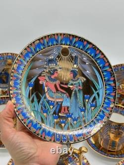 Compton & Woodhouse Wonders of the Nile 18-Piece Egyptian Fine China Set Rare