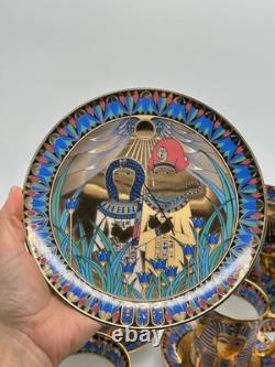 Compton & Woodhouse Wonders of the Nile 18-Piece Egyptian Fine China Set Rare