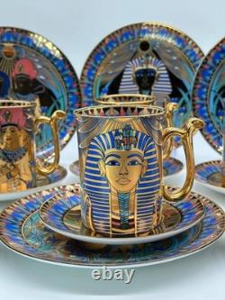 Compton & Woodhouse Wonders of the Nile 18-Piece Egyptian Fine China Set Rare