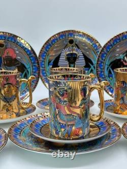 Compton & Woodhouse Wonders of the Nile 18-Piece Egyptian Fine China Set Rare
