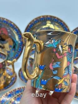 Compton & Woodhouse Wonders of the Nile 18-Piece Egyptian Fine China Set Rare