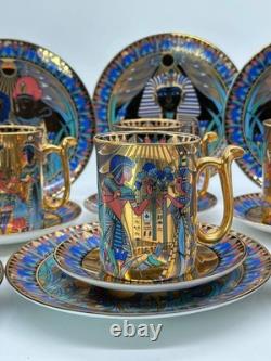Compton & Woodhouse Wonders of the Nile 18-Piece Egyptian Fine China Set Rare
