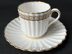 Copeland Spode, c1880s, 4 Demitasse CoffeeCups and Saucers Gold Gilt Pattern