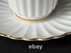 Copeland Spode, c1880s, 4 Demitasse CoffeeCups and Saucers Gold Gilt Pattern