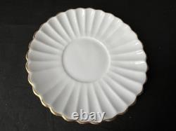 Copeland Spode, c1880s, 4 Demitasse CoffeeCups and Saucers Gold Gilt Pattern