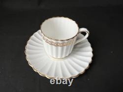 Copeland Spode, c1880s, 4 Demitasse CoffeeCups and Saucers Gold Gilt Pattern