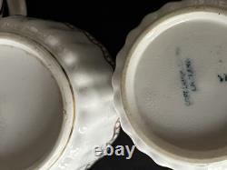 Copeland Spode, c1880s, 4 Demitasse CoffeeCups and Saucers Gold Gilt Pattern
