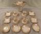 Coronet Ware Germany 1800s Porcelain & Gold Tea Pot / Cups / Saucers / Plates