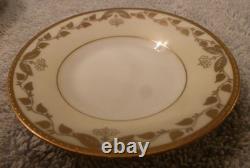 Coronet Ware Germany 1800s Porcelain & Gold Tea Pot / Cups / Saucers / Plates