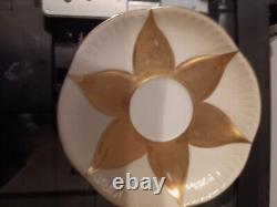 Cup saucer Shelley gold Harlequin bone china art deco