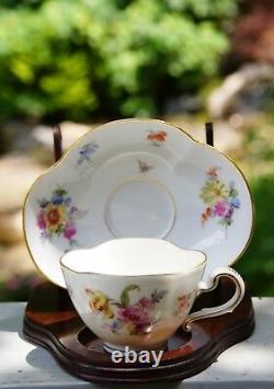 Custom Pocket Listing 3 Meissen Demitasse Quatrefoil Cup & Saucer Sets