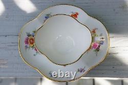 Custom Pocket Listing 3 Meissen Demitasse Quatrefoil Cup & Saucer Sets