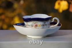 Custom Pocket Listing 3 Meissen Demitasse Quatrefoil Cup & Saucer Sets