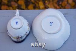 Custom Pocket Listing 3 Meissen Demitasse Quatrefoil Cup & Saucer Sets