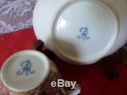 DRESDEN Helena Wolfsohn MEISSEN Augusta Rex WATTEAU Quatrefoil CUP & SAUCER SET