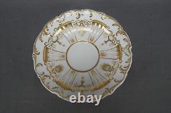 Davenport Gold Floral Scrollwork Tea Cup Coffee Cup & Saucer Trio C. 1835-1840 B