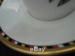 Demitasse Cup & Saucer 1914 IRON CROSS, Torses with BLACK RED GOLD & WHITE 5869 4