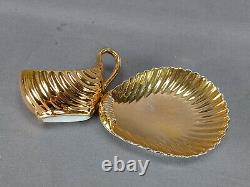 Donath Levinsohn Old Paris Style Gold Rococo Shell Cup & Saucer Circa 1886-1891