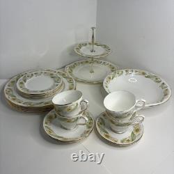 Duchess Bone China 19 Piece Dinner/Tea Service Greensleeves Design Vintage